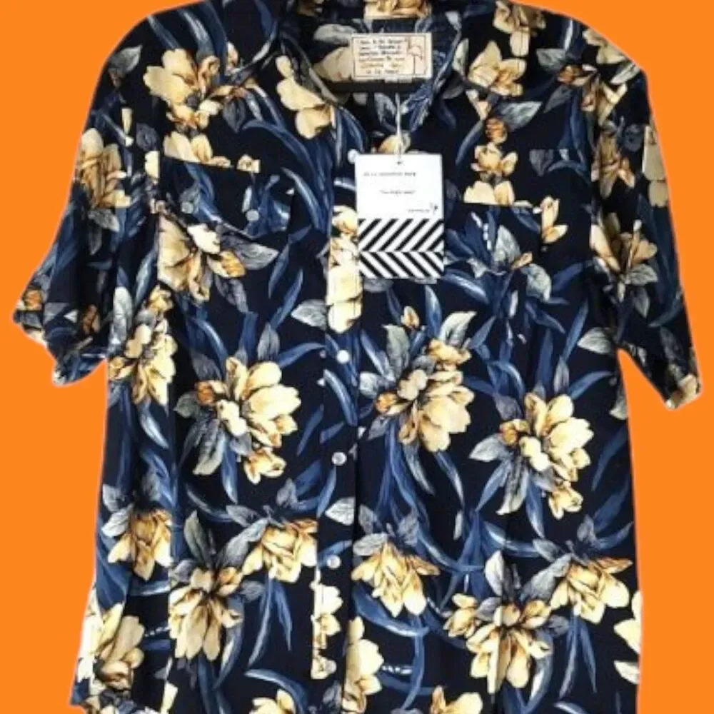 NEW Free People Size Small Sandrine Rose Pearl Snap Hawaiian Western Style Shirt